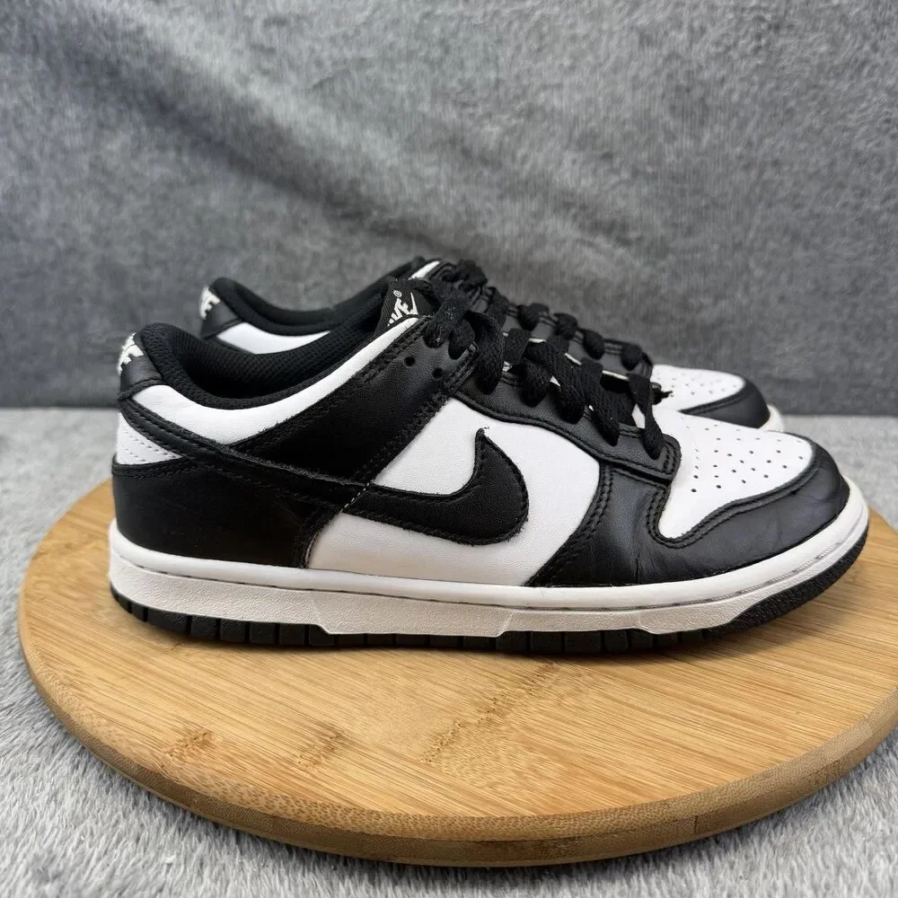 Nike Dunk Panda Shoes Boys Size 5.5Y Black White Basketball Sneakers CW1590-100